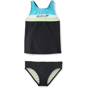 imageSpeedo Girls Swimsuit Two Piece Tankini Thick StrapAnthracite