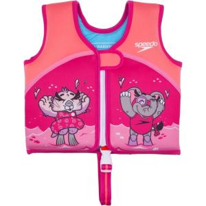 imageSpeedo Kids Begin to Swim Flotation Classic Life Vest UPF 50Flu Orange Otter Ellie