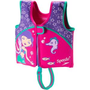 imageSpeedo Kids Begin to Swim Flotation Classic Life Vest UPF 50Purple Printed