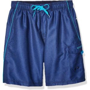 imageSpeedo Mens Swim Trunk Knee Length Marina VolleyHeatherBlue