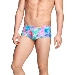imageSpeedo Mens Swimsuit Euro Brief Endurance PrintedRainbow Brights