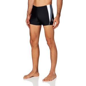 imageSpeedo Mens Swimsuit Square Leg SpliceBlackBlack
