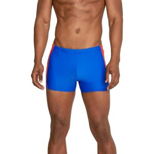 imageSpeedo Mens Swimsuit Square Leg SpliceBlueSpicy Orange