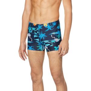 imageSpeedo Mens Swimsuit Square Leg SpliceParadise Blue Atoll