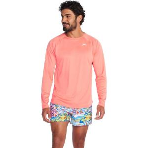 imageSpeedo Mens UV Swim Shirt Basic Easy Long Sleeve Regular FitCupid Coral