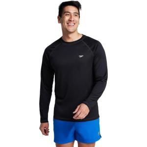 imageSpeedo Mens UV Swim Shirt Long Sleeve Loose Fit Easy TeeLoose Speedo Black