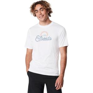 imageSpeedo Mens Uv Swim Shirt Graphic Short Sleeve TeeBright White