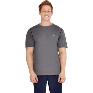 imageSpeedo Mens Uv Swim Shirt Graphic Short Sleeve TeeHexagon Peacoat