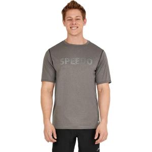 imageSpeedo Mens Uv Swim Shirt Graphic Short Sleeve TeeHexalator Anthracite
