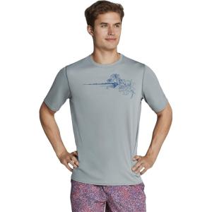 imageSpeedo Mens Uv Swim Shirt Graphic Short Sleeve TeeMonument