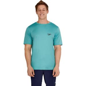 imageSpeedo Mens Uv Swim Shirt Graphic Short Sleeve TeeSunrise Porcelain Eco