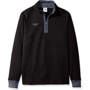 imageSpeedo UnisexAdult Sweatshirt 34 Zip Pull Over Team Warm UpNew Black
