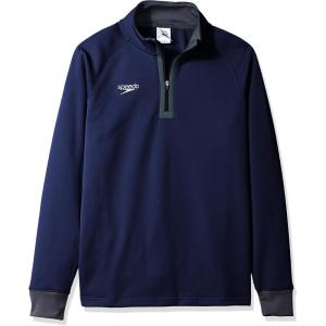 imageSpeedo UnisexAdult Sweatshirt 34 Zip Pull Over Team Warm UpNew Navy