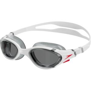 imageSpeedo UnisexAdult Swim Goggle Biofuse 20WhiteRedLight Smoke