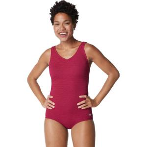 imageSpeedo Womens Pebble Texture One Piece SwimsuitFestival Fuchsia