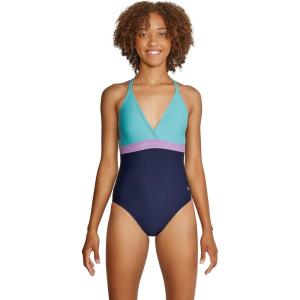 imageSpeedo Womens Swimsuit One Piece Adjustable Crossback Contemporary CutPorcelain