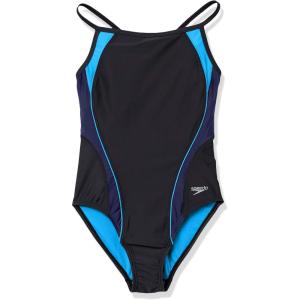 imageSpeedo Womens Swimsuit One Piece Quantum Splice Thin Strap High Cut SolidTeam Blue