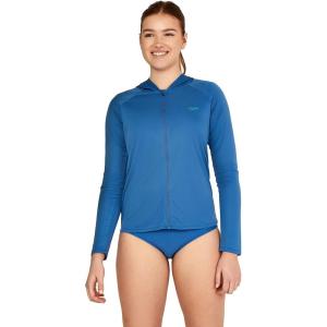 imageSpeedo Womens Uv Cover Up Long Sleeve Hoodie JacketBright Cobalt