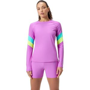 imageSpeedo Womens Uv Swim Shirt Long Sleeve RashguardHydraline Block Neon Violet