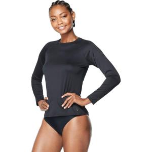 imageSpeedo Womens Uv Swim Shirt Long Sleeve RashguardNew Speedo Black