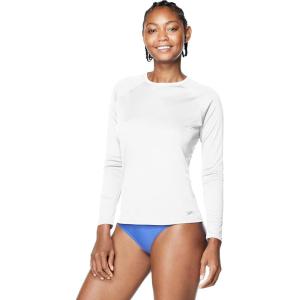 imageSpeedo Womens Uv Swim Shirt Long Sleeve RashguardSolid White
