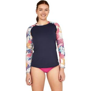 imageSpeedo Womens Uv Swim Shirt Long Sleeve RashguardTexture Tropical
