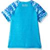 imageSpeedo Girls Printed Short Sleeve Rash Guard ShirtLavender Purple