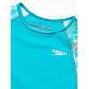 imageSpeedo Girls Printed Short Sleeve Rash Guard tShirt Two Piece Swim SetNew Turquoise