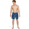 imageSpeedo Mens Swim Trunk Short Length Redondo Comfort Liner PrintOnshore Blend Peacoat