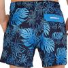 imageSpeedo Mens Swim Trunk Short Length Redondo Comfort Liner PrintOnshore Blend Peacoat