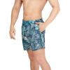 imageSpeedo Mens Swim Trunk Short Length Redondo Comfort Liner PrintOnshore Blend Porcelain