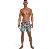 imageSpeedo Mens Swim Trunk Short Length Redondo Comfort Liner PrintPalm Anthracite