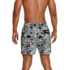 imageSpeedo Mens Swim Trunk Short Length Redondo Comfort Liner PrintPalm Anthracite