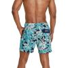 imageSpeedo Mens Swim Trunk Short Length Redondo Comfort Liner PrintPalm Peacoat