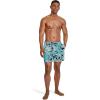 imageSpeedo Mens Swim Trunk Short Length Redondo Comfort Liner PrintPalm Peacoat