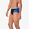imageSpeedo Mens Swimsuit Brief Powerflex Eco Revolve Splice Team ColorsBlackBlue