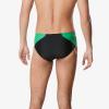 imageSpeedo Mens Swimsuit Brief Powerflex Eco Revolve Splice Team ColorsBlackGreen
