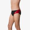 imageSpeedo Mens Swimsuit Brief Powerflex Eco Revolve Splice Team ColorsBlackRed
