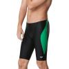 imageSpeedo Mens Swimsuit Jammer Powerflex Eco Revolve Splice Team ColorsBlackGreen