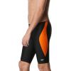 imageSpeedo Mens Swimsuit Jammer Powerflex Eco Revolve Splice Team ColorsBlackOrange