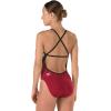 imageSpeedo Womens Launch Splice Crossback One Piece SwimsuitMaroonBlack