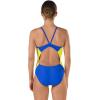 imageSpeedo Womens Power Flex Eco Revolve Splice Energy Back One Piece SwimsuitSapphireGold