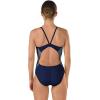 imageSpeedo Womens Power Flex Eco Revolve Splice Energy Back One Piece SwimsuitSpeedo Navy