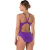 imageSpeedo Womens Power Flex Eco Revolve Splice Energy Back One Piece SwimsuitSpeedo Purple