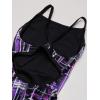 imageSpeedo Womens Powerflex Eco Laser Sticks Flyback SwimsuitLaser Speedo Purple