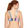 imageSpeedo Womens Swimsuit Bikini Top Adjustable Square NeckRainbow Stripe