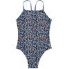 imageSpeedo Womens Swimsuit One Piece Endurance Fixed Back Double StrapBlackBlue