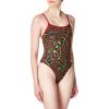imageSpeedo Womens Swimsuit One Piece Endurance Flyback Printed Adult Team ColorsDiscontinuedAmplified Red