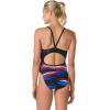 imageSpeedo Womens Swimsuit One Piece Endurance Flyback Printed Adult Team ColorsDiscontinuedHavoc RedWhiteBlue