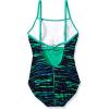 imageSpeedo Womens Swimsuit One Piece Endurance Lite Cross Power Back Printed AdultDiscontinuedBlueGreen